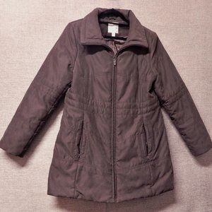 CROFT & BARROW Ladie's Winter Coat == Size MEDIUM == Chocolate Brown == Warm!